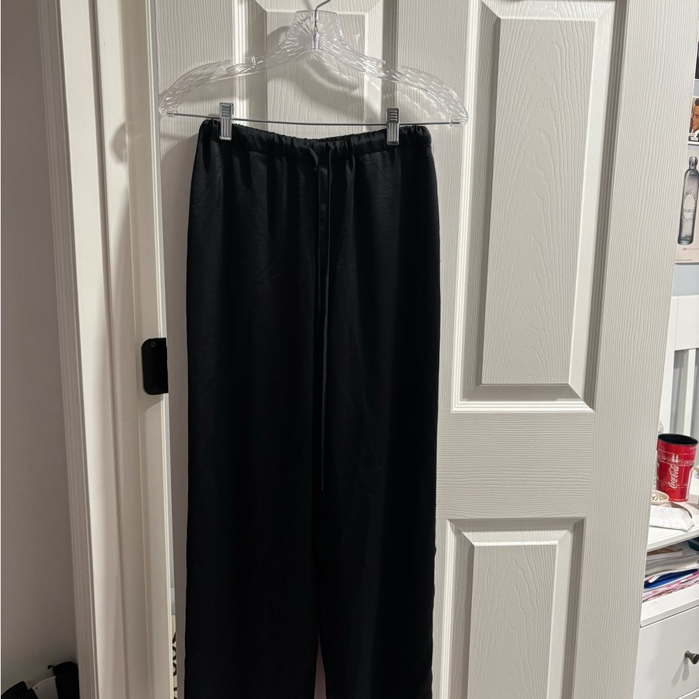 Banana Republic Black Satin Pants